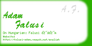 adam falusi business card